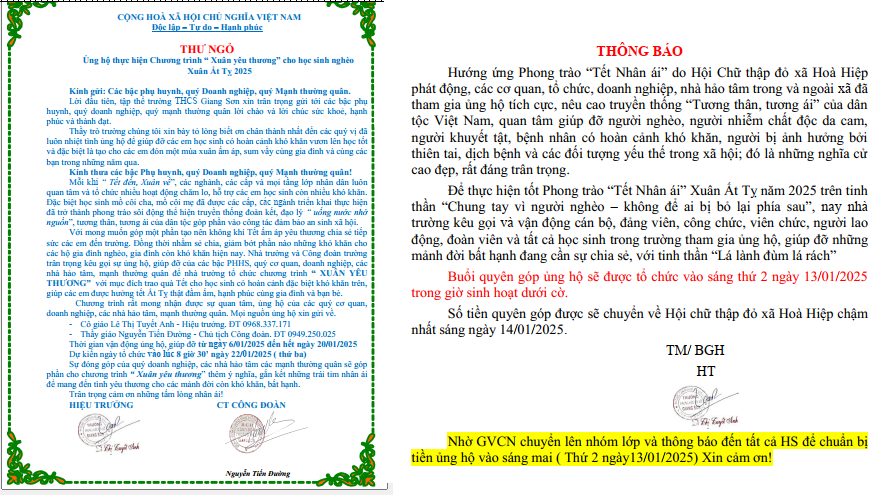 Hoạt động Tết Nhân Ái, Mừng xuân Ất Tỵ 2025